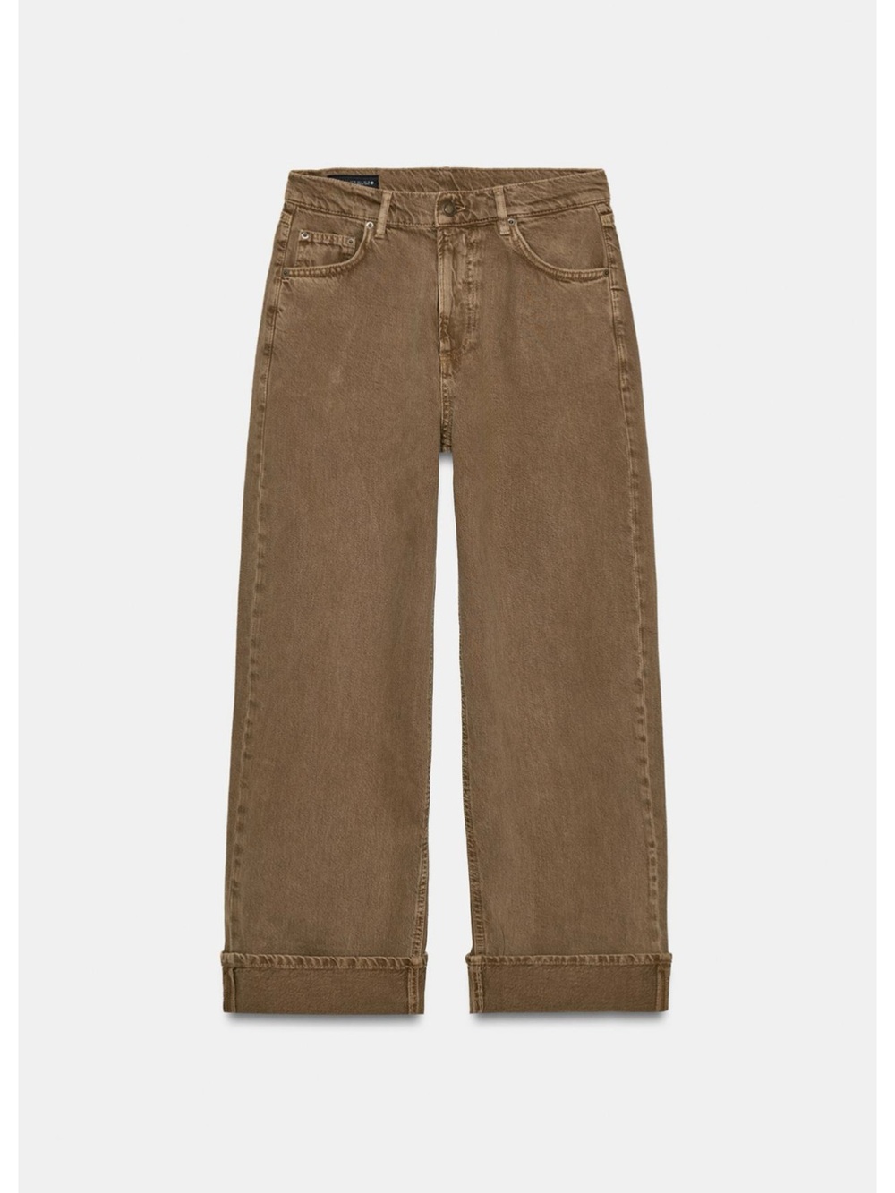Zara Mid-Rise Brown Jeans NWT - Picture 5 of 7